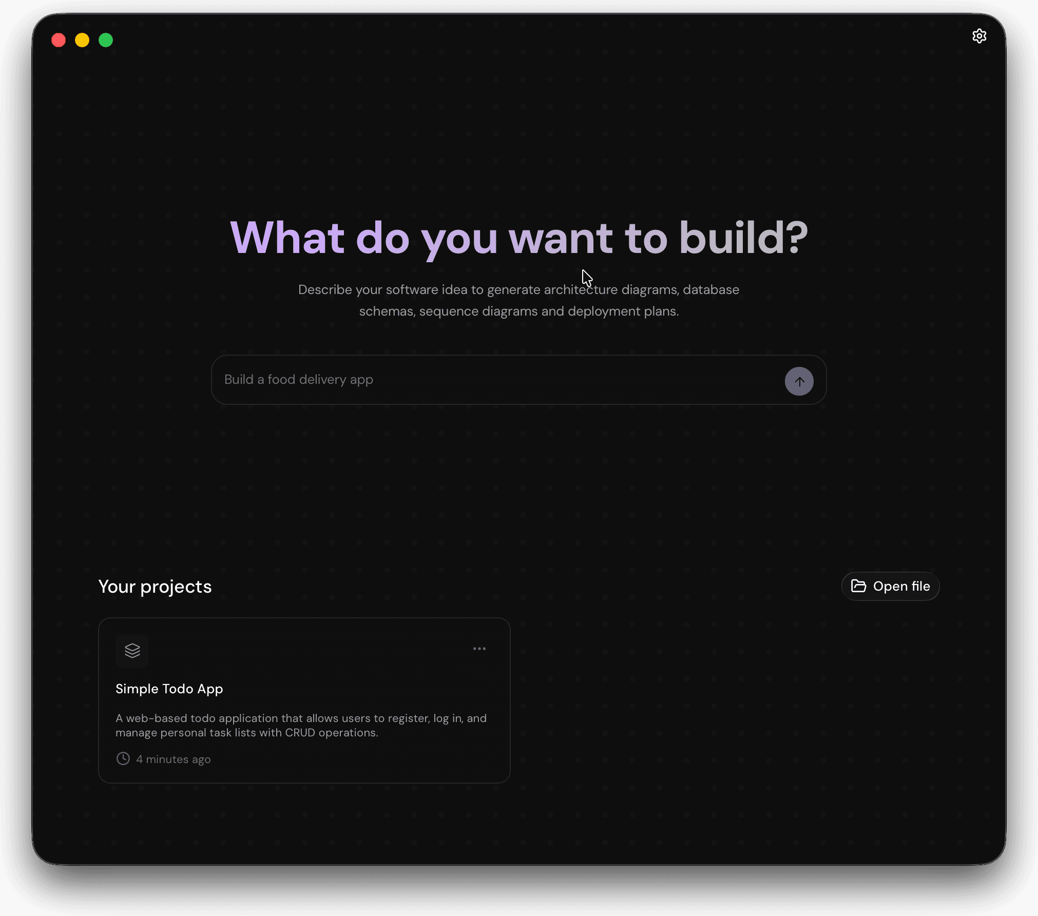 Blueprint AI Blueprint Chat view